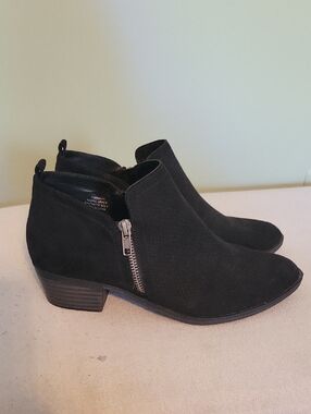 torrid Black Suede Side-Zip Ankle Booties